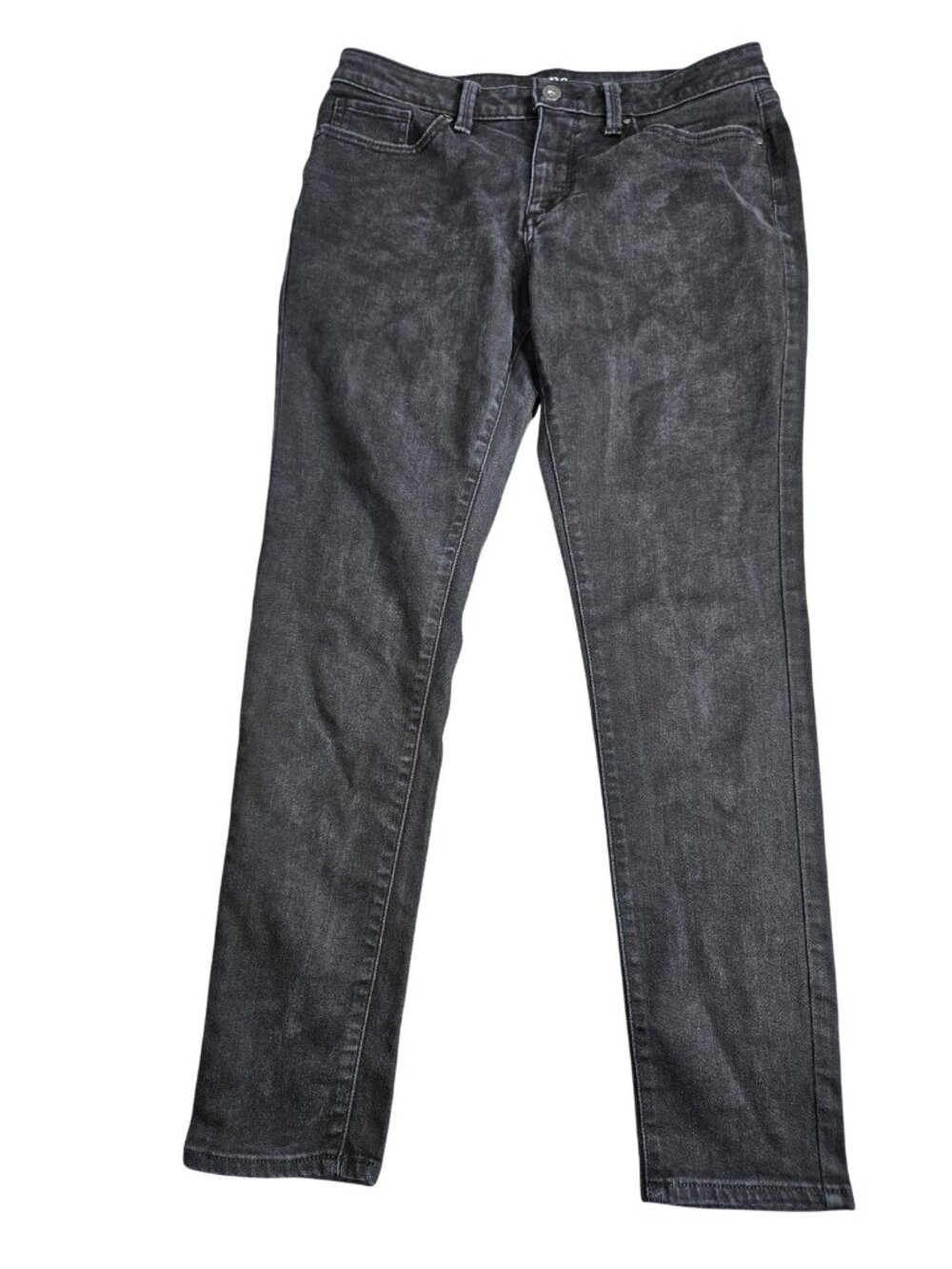 A.n.a Skinny Jeans Womens 10‎ Gray Charcoal Wash Mid Rise Slim Stretch Denim